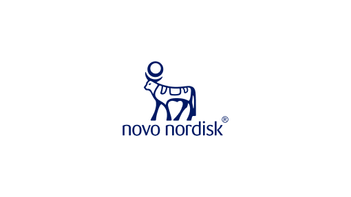 novo_nordisk_logo Novo Nordisk logo featuring a blue stylized Apis bull with a circular element above its head and the company name in lowercase letters beneath the image.